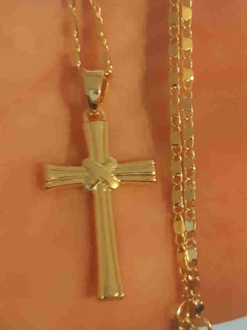 Gold Plated Cross Necklace